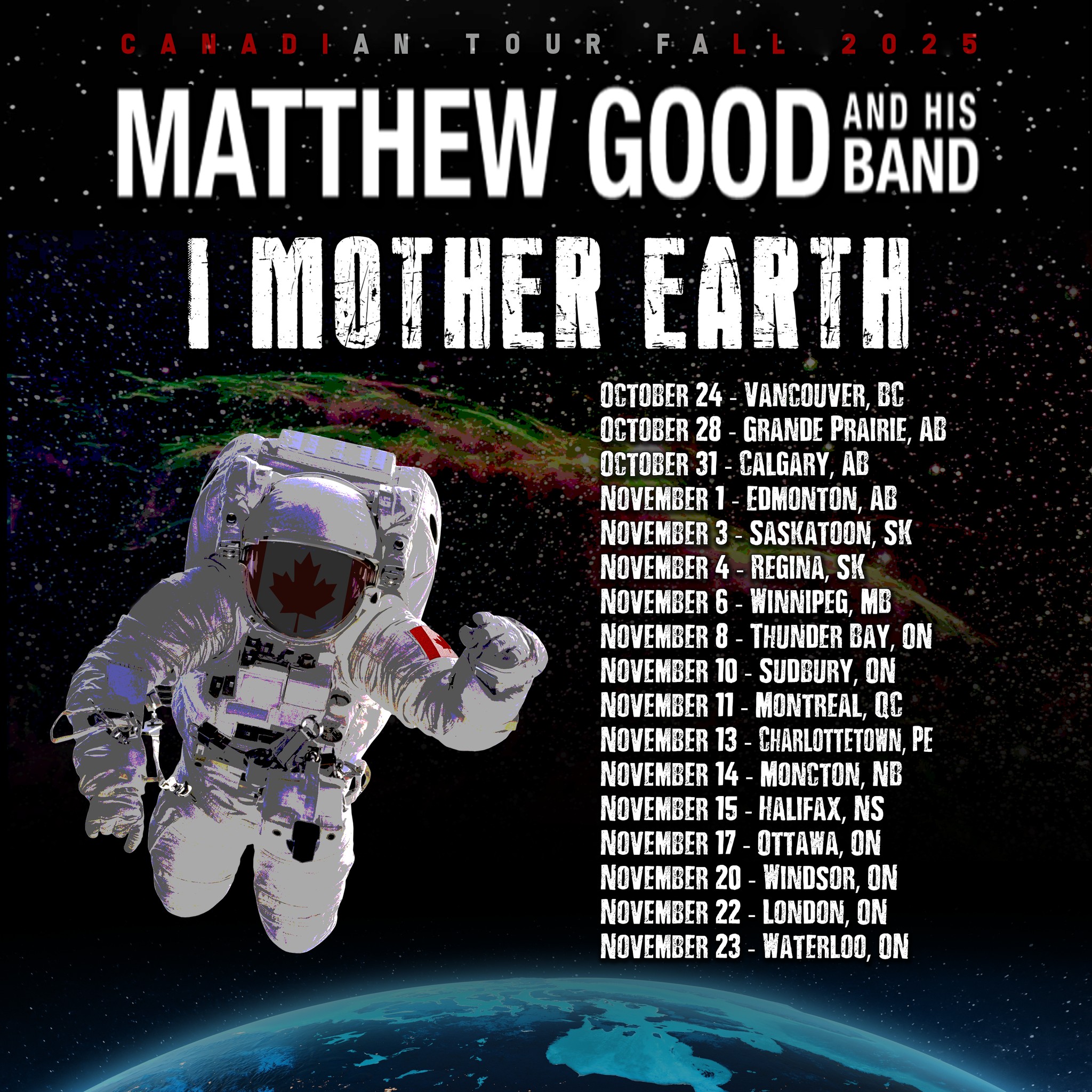 I Mother Earth Tour Poster 2025